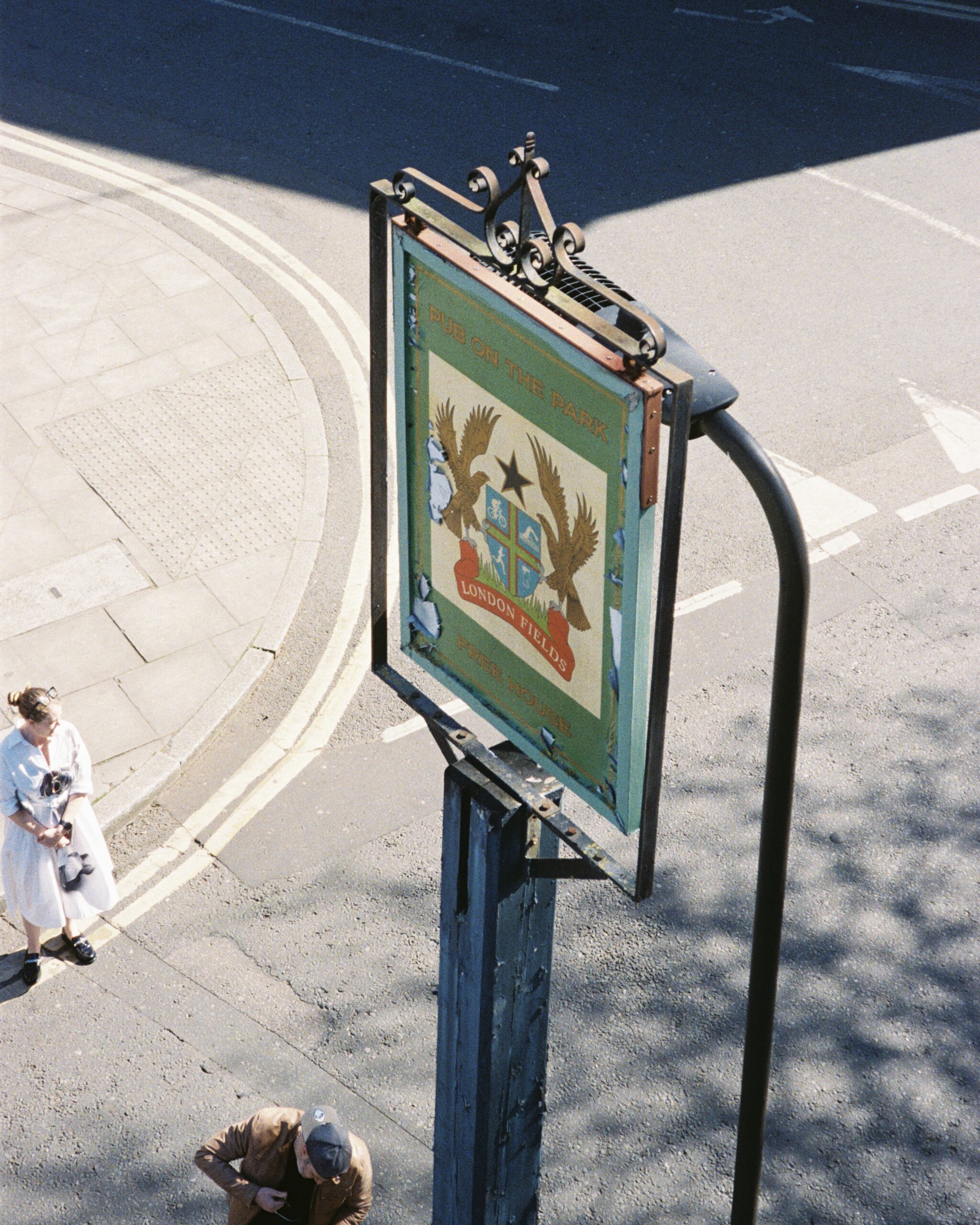 Photograph of a traditional pub swing sign